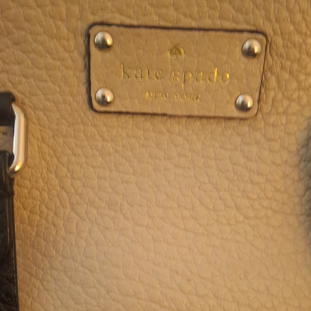 Kate Spade Cream Leather Tote Bag